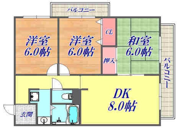 日新ビルの物件間取画像